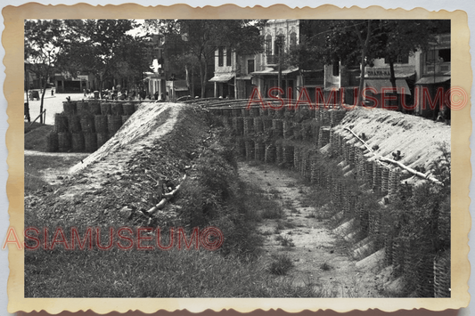 40s WW2 Vietnam INDOCHINA WAR ANTI JAPANESE AIR RAID SHELTER Vintage Photo 04214