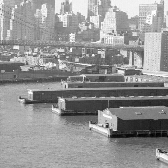 50s USA AMERICA NEW YORK CITY FERRY BUILDING Manhattan Old Vintage Photo #11580