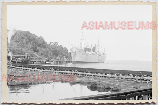 50s PHILIPPINES MANILA PORT HOLLAND PLEASANTVILLE SHIP PIER  Vintage Photo 29626