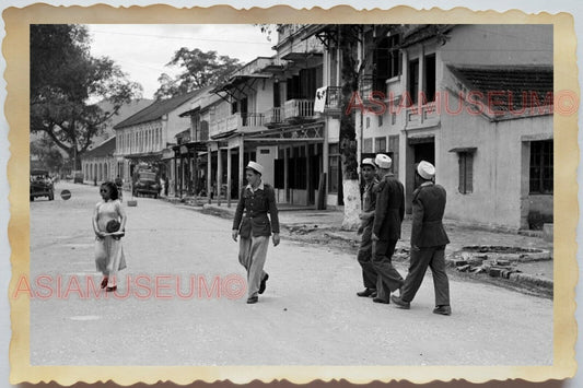 50s Vietnam Indochina Ho Chi Minh Saigon Street Scene Sailor Vintage Photo #568