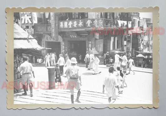 POTTINGER CENTRAL STEPPED POLICE Street SCENE SHOP  Hong Kong Photo 04918 香港旧照片