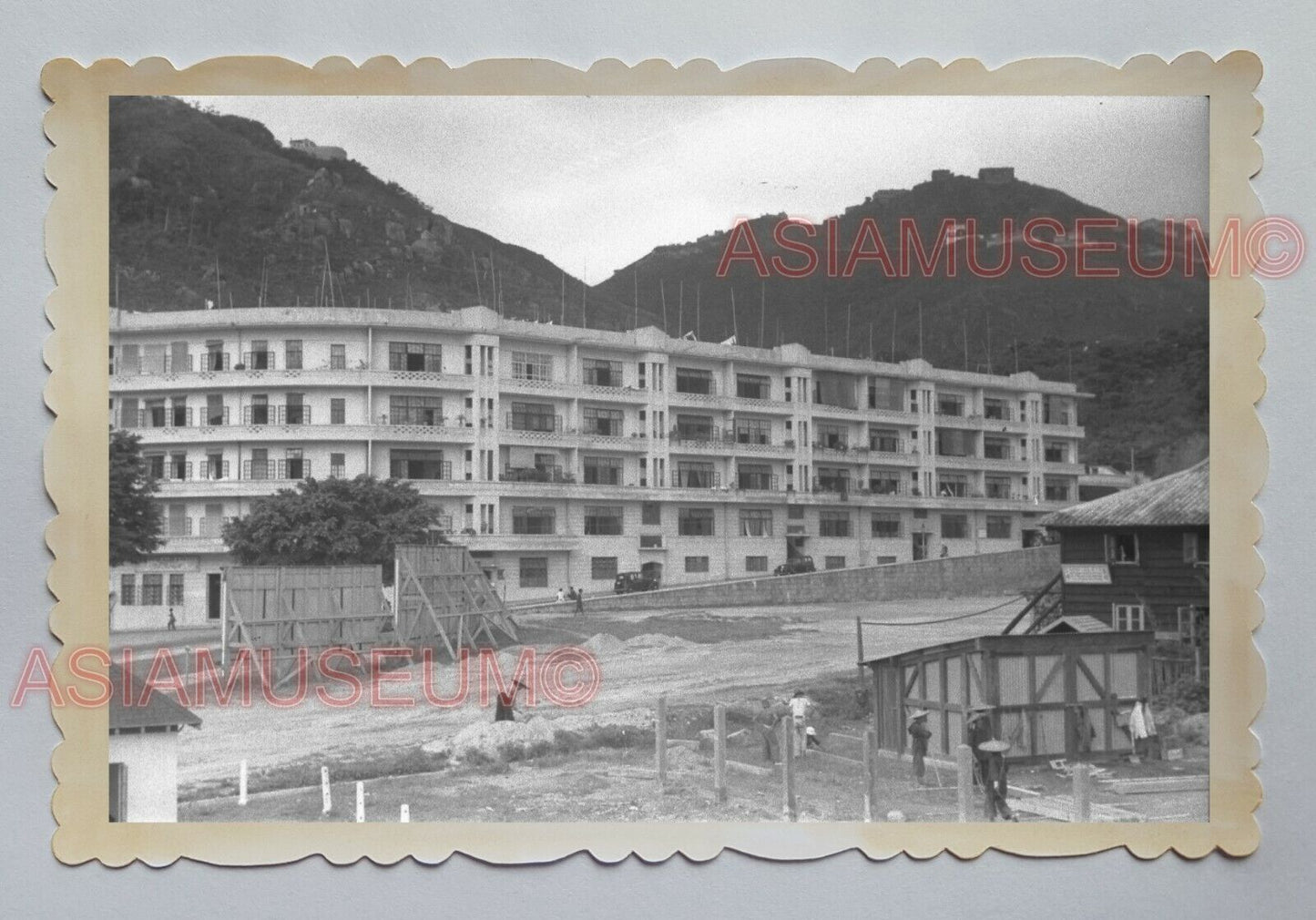 THE PEAK TAI O PO HOTEL HOUSING HILL VINTAGE B&W Hong Kong Photo 04927 香港旧照片