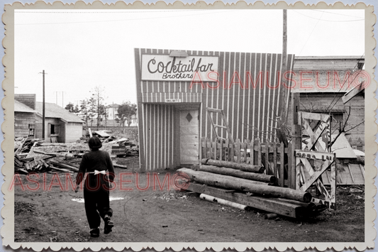 50s JAPAN TOKYO STREET SCENE COCKTAIL BAR WOMEN KIMONO Old Vintage Photo 25647