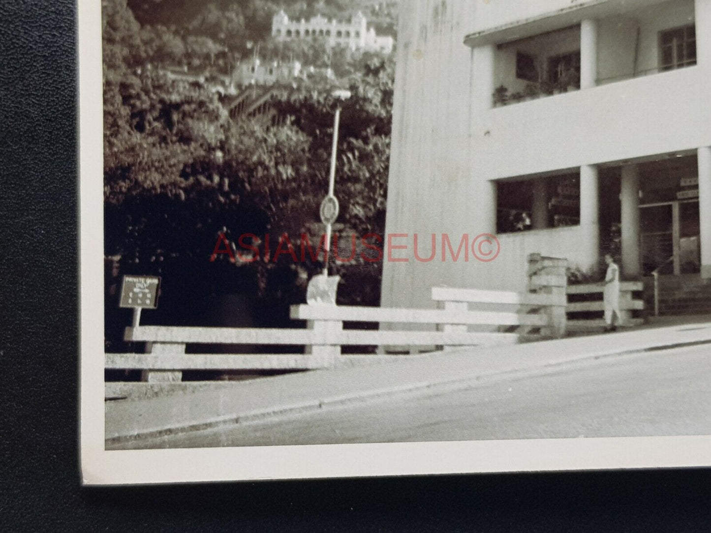 Hong Kong Victoria Peak Tram Lower Terminal Garden Road Car Photo Postcard RPPC