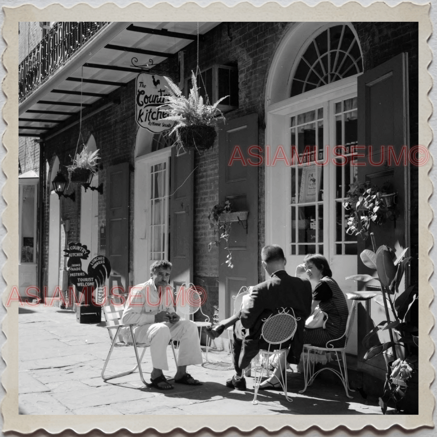 50s NEW ORLEANS LOUISIANA CITY MISSISSIPPI FRENCH STREET CAFE OLD USA Photo 9774