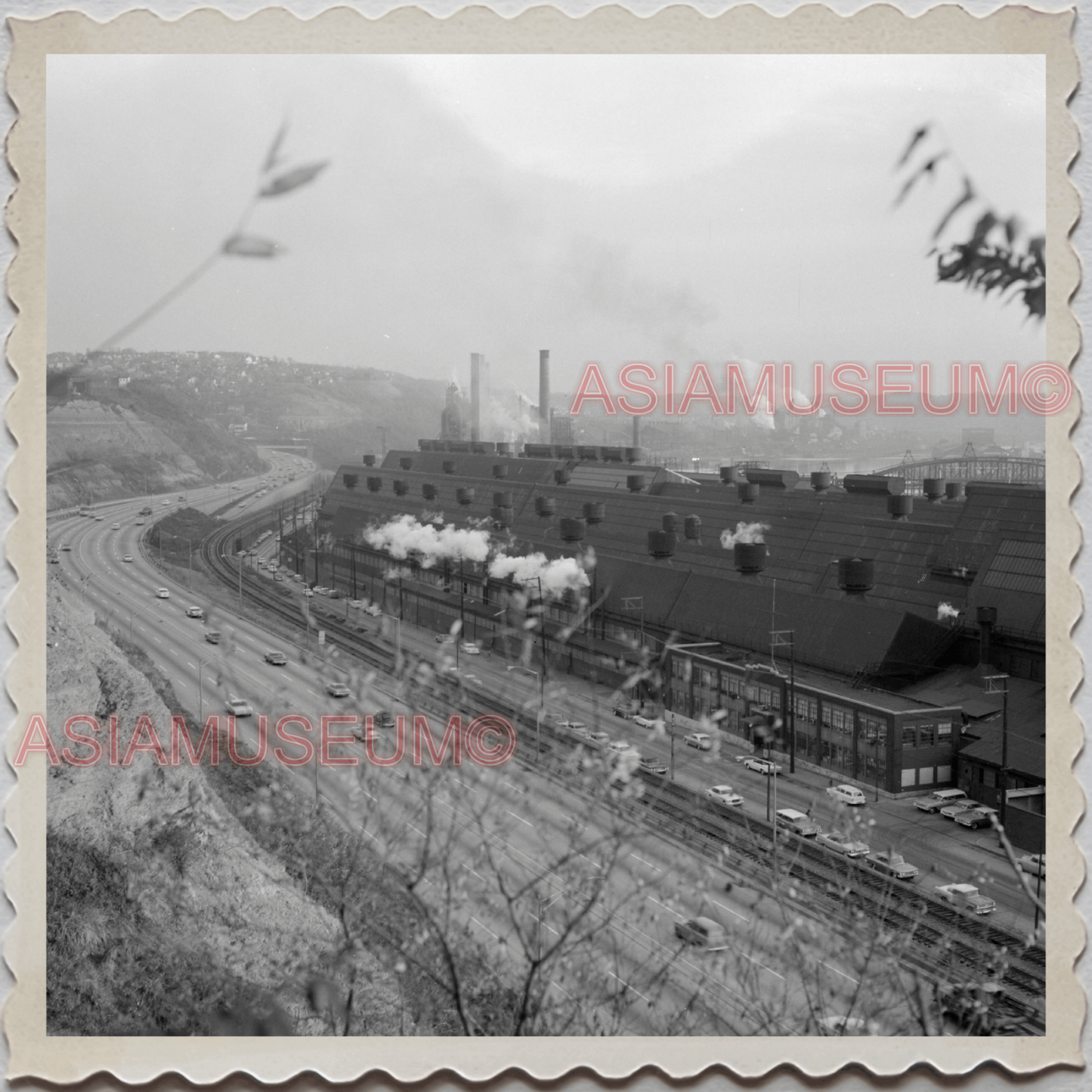 50s PITTSBURGH PENNSYLVANIA ALLEGHENY STEEL FACTORY MILL VINTAGE USA Photo 9999