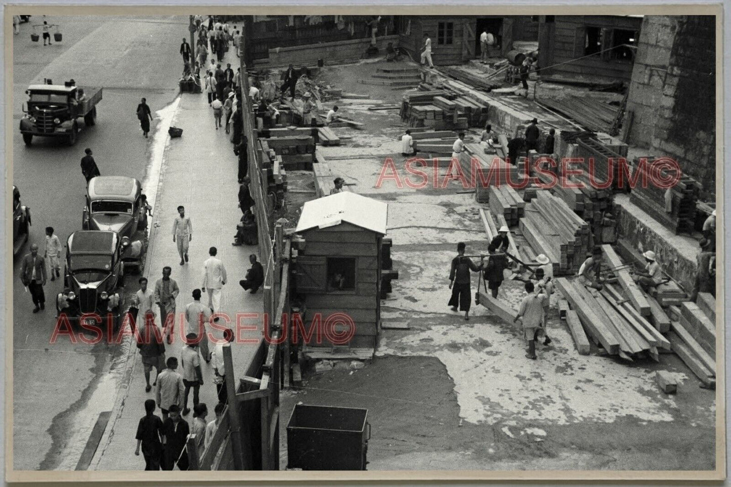 1940s Life Man Cargo Coolie HONG KONG VINTAGE PHOTO POSTCARD RPPC 692 香港舊照片明信片