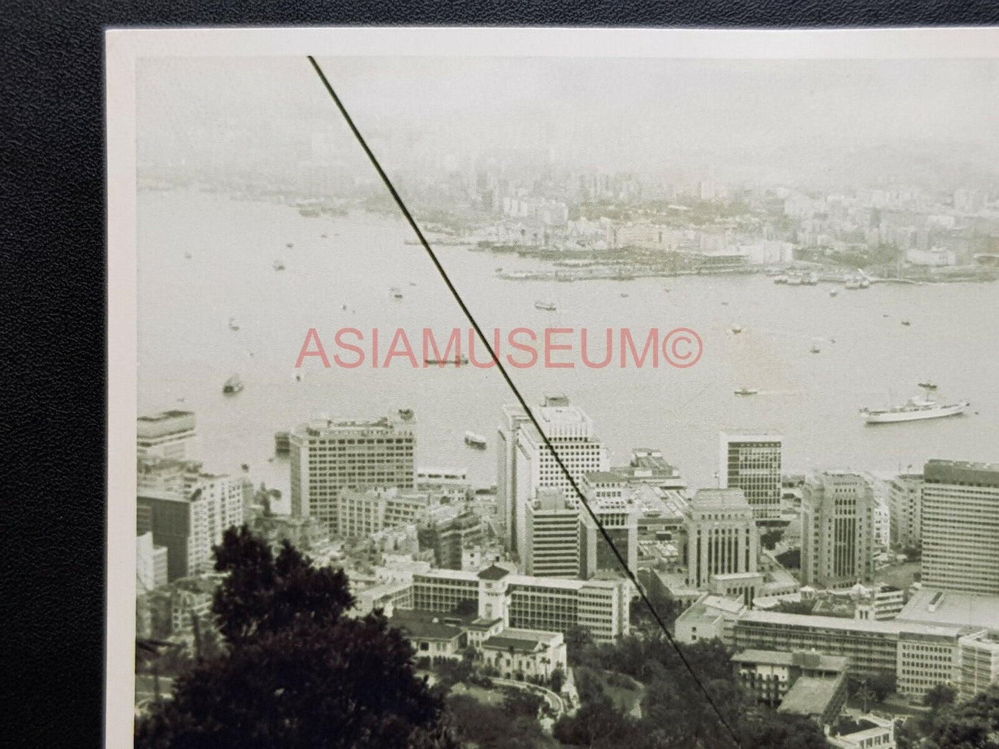 Hong Kong Victoria Peak Tram Ferry Terminal Harbor Kowloon Photo Postcard RPPC