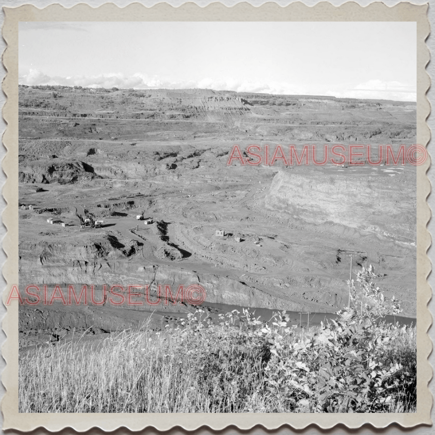 50s HIBBING CITY SAINT LOUIS COUNTY MINNESOTA IRON ORE MINE OLD USA Photo 9880