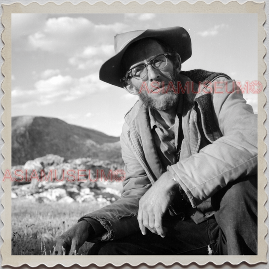 50s WYOMING MONTANA SOUTH DAKOTA NEBRASKA CHEYENNE HORSE MAN OLD USA Photo 11960