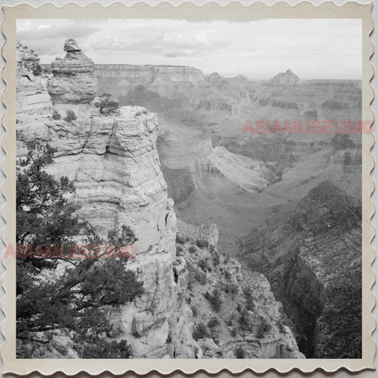 50s GRAND CANYON NATIONAL PARK COLORADO RIVER ARIZONA VIEW OLD BW USA Photo 8014