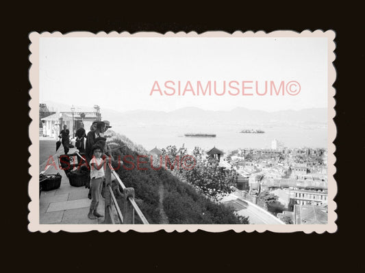 1940's Children The Victoria Peak View Harbor  old Hong Kong Photo 香港旧照片 #3017