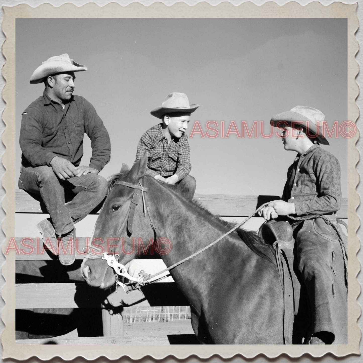 50s ALPINE CUYAMACA SAN DIEGO CALIFORNIA HORSE COWBOY VINTAGE USA Photo 10673