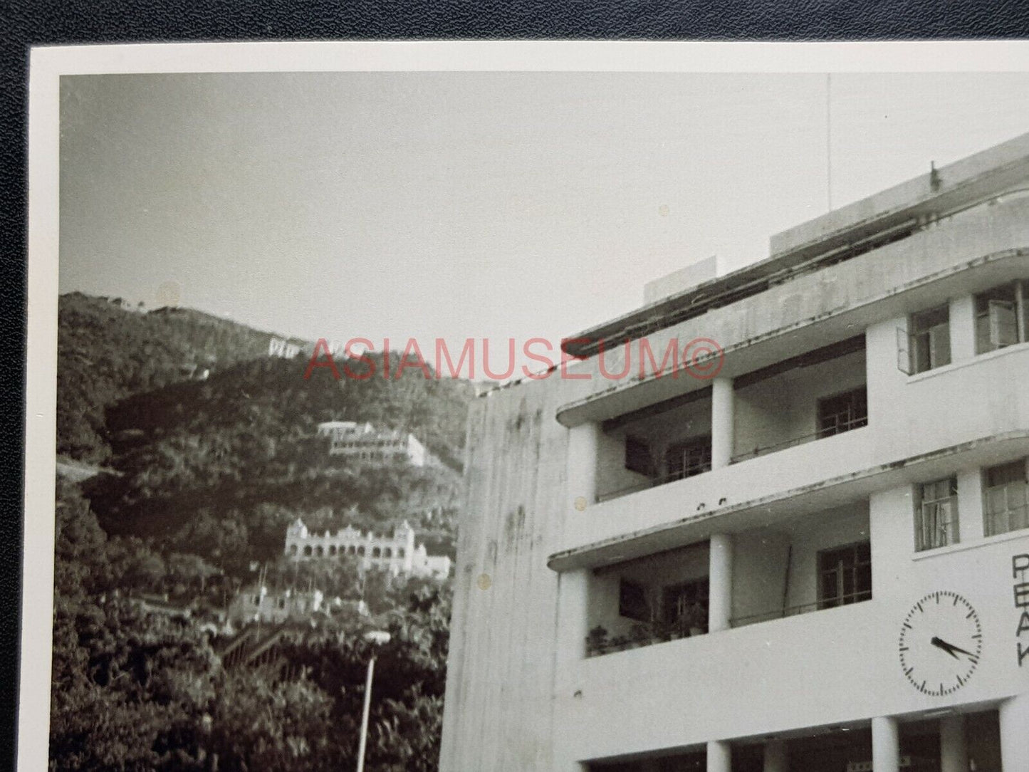 Hong Kong Victoria Peak Tram Lower Terminal Garden Road Car Photo Postcard RPPC