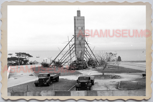 40's MACAU MACAO PORTUGUESE COLONY Monument Demolition Vintage Photo 澳门旧照片 27008