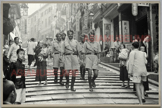 WW2 British India Army Sikh HONG KONG VINTAGE PHOTO POSTCARD RPPC 1161 香港舊照片明信片