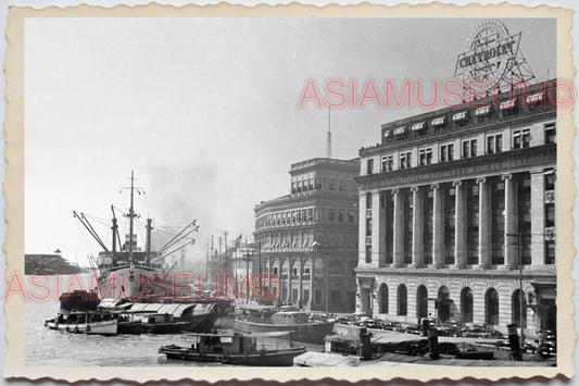 50s PHILIPPINES MANILA SHIP FERRY CRUISE WATERFRONT CAR PIER Vintage Photo 27788