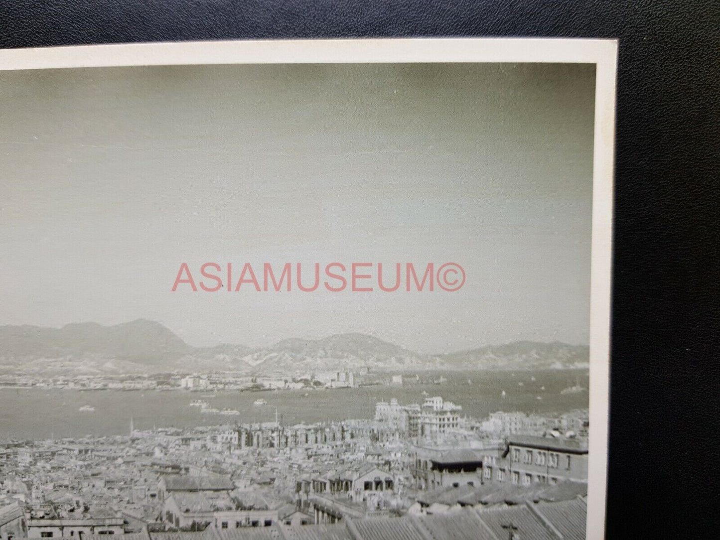 Panoramic City Kowloon Ferry Terminal Harbor Hong Kong Photo Postcard RPPC #2881