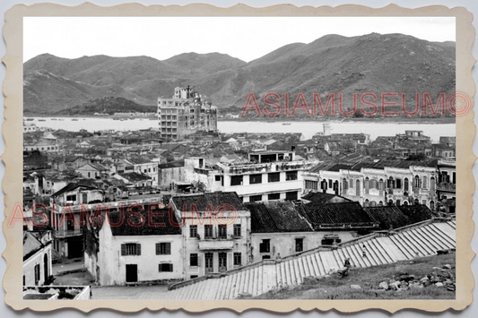 40's MACAU MACAO PORTUGUESE COLONY HARBOR CITY VIEW  Vintage Photo 澳门旧照片 26646