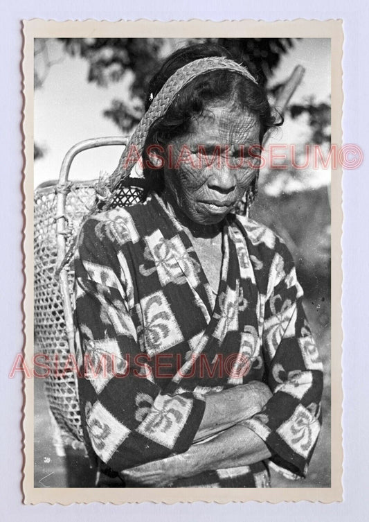 Alishan Native Tribe Women Portrait Basket Lady Taiwan Taipei Photo 台湾旧照片 #3694