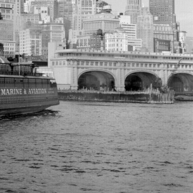 50s USA AMERICA NEW YORK CITY FERRY BUILDING Manhattan Old Vintage Photo #10322