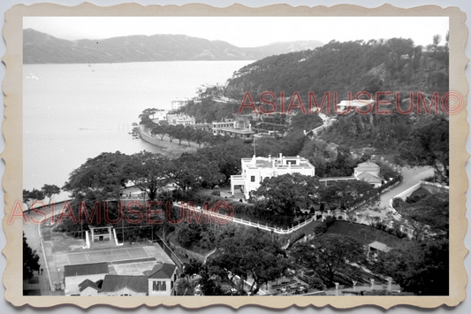 40's MACAU MACAO PORTUGUESE COLONY Guia Hill City View Vintage Photo 澳门旧照片 26920