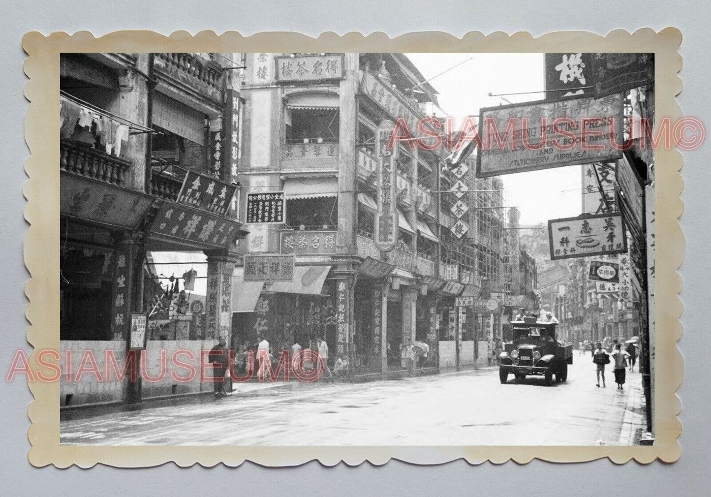 WW2 WAR ANTI JAPANESE BUNKER WAN CHAI TRUCK STREET Hong Kong Photo 16574 香港旧照片