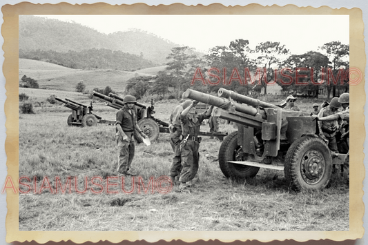 40s WW2 Vietnam INDOCHINA WAR ARTILLERY GUN FRANCE ARMY OLD Vintage Photo 24613