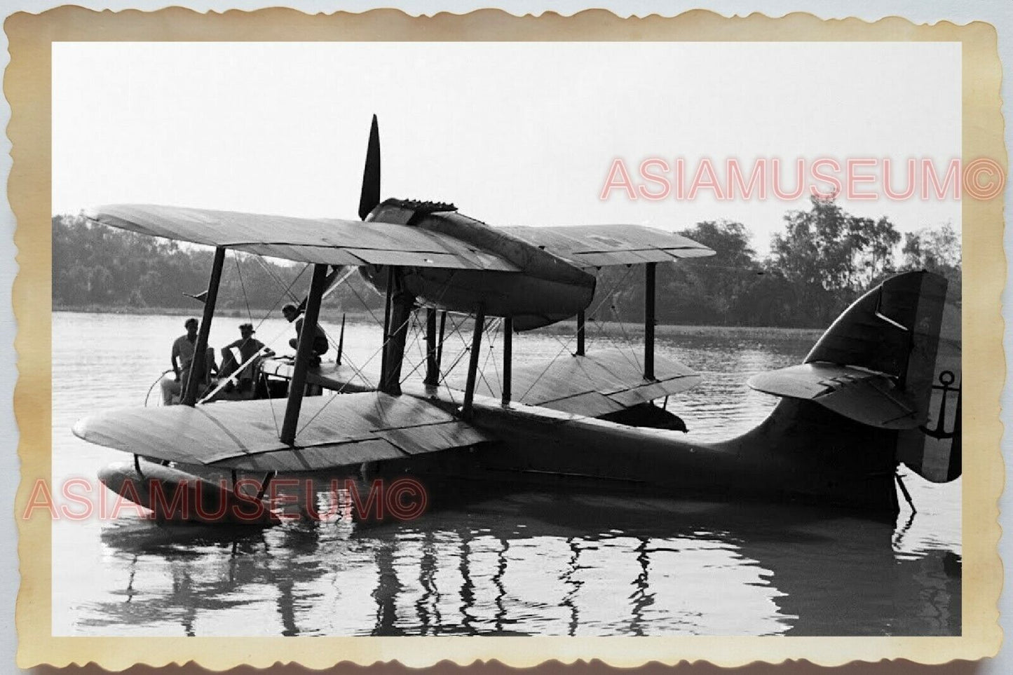 50s Vietnam SAIGON HO CHI MINH WATER PLANE AIRPLANE AIRCRAFT Vintage Photo 1394