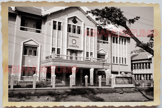 50s THAILAND BANGKOK TELEGRAPH OFFICE STREET SCENE BUILDING Vintage Photo 36671