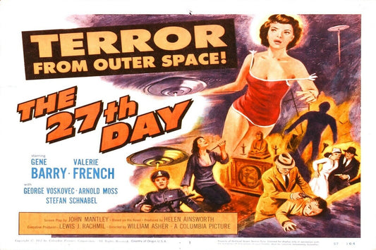 Terror From outer Space 27th Day Gene Barrie Valerie Classic Movie Postcard #30