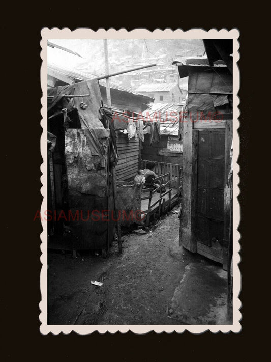 40's Women Squatter Baby Shek Kip Mei Vintage Old Hong Kong Photo 香港旧照片 #3106