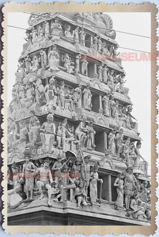 WW2 Sri Mariamman Temple Street Little India Cart VINTAGE SINGAPORE PHOTO 17525