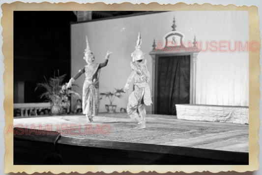 50s Vietnam Indochina Saigon Thai Siam Cultural Stage Dance Vintage Photo #532