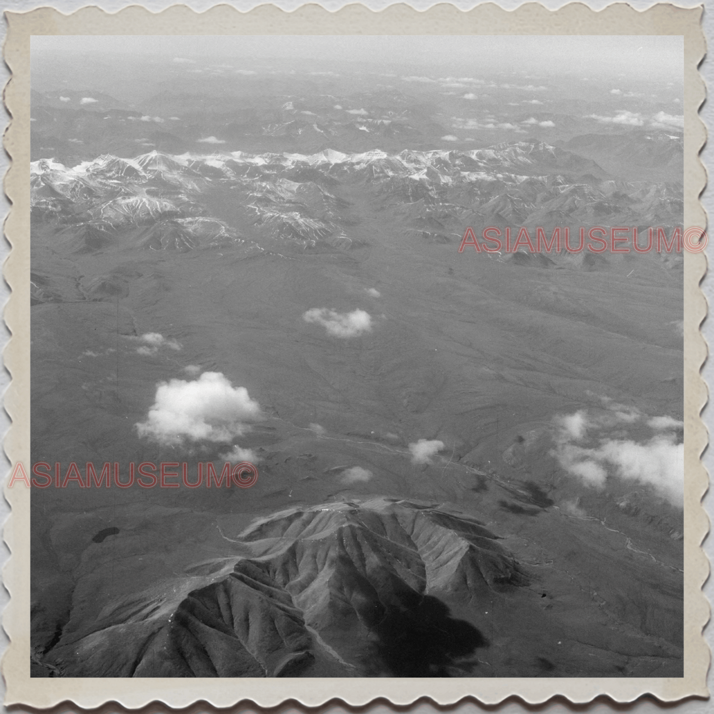 50s FAIRBANKS NORTH STAR BOROUGH ALASKA AERIAL VIEW MOUNT VINTAGE USA Photo 7691