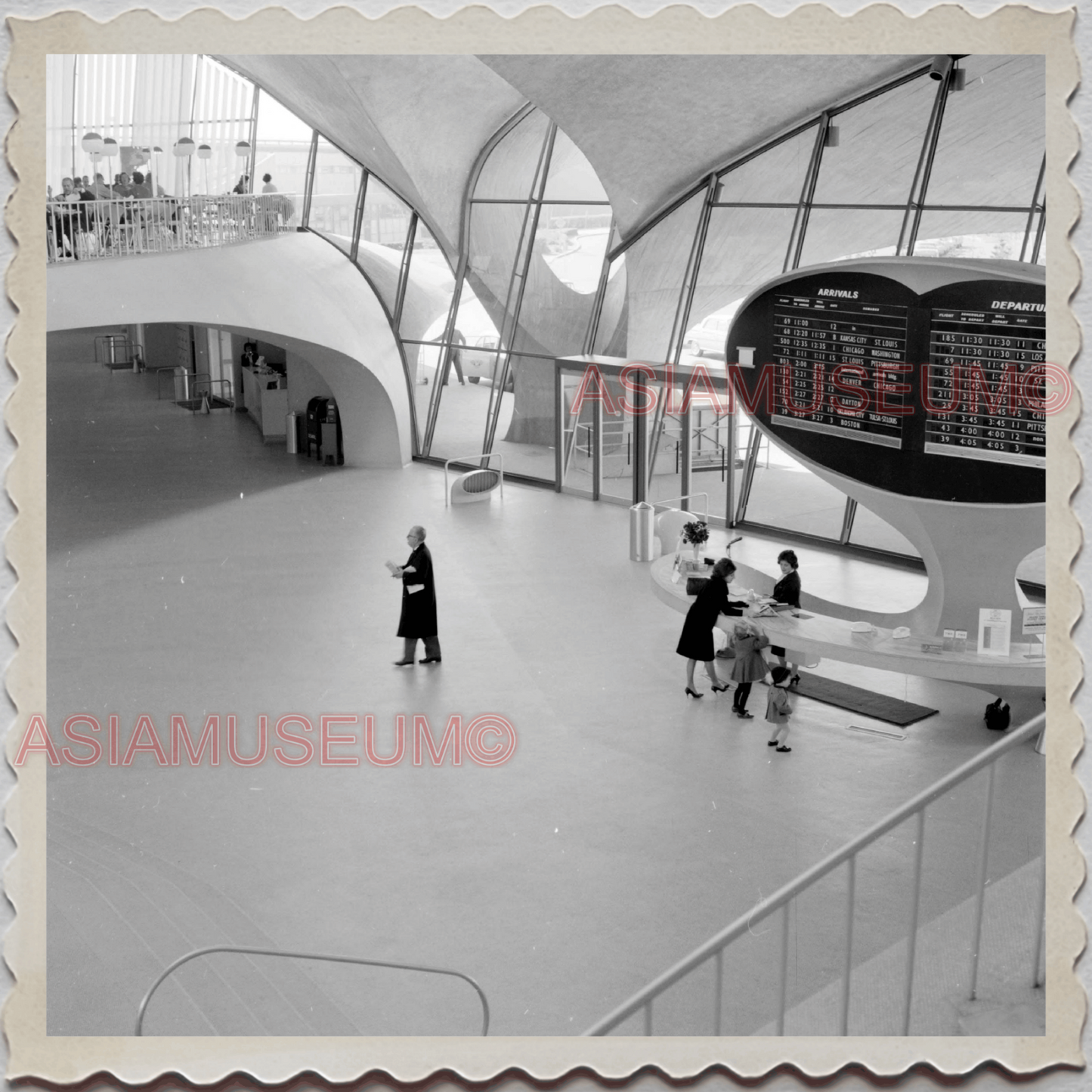 50s JOHN F KENNEDY AIRPORT QUEENS NEW YORK CITY MANHATTAN OLD BW  USA Photo 9179