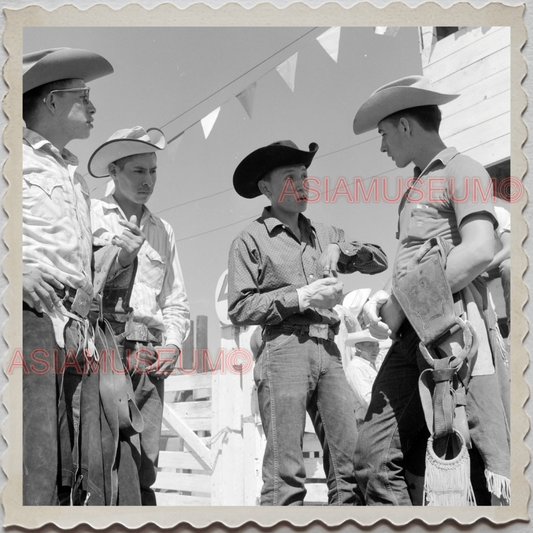 50s CROW TRIBE BIG HORN COUNTY MONTANA AGENCY COWBOY HAT VINTAGE USA Photo 8777