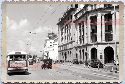 WW2 British Royal Colonial Build Car Bus Traffic Vintage Singapore Photo 26270