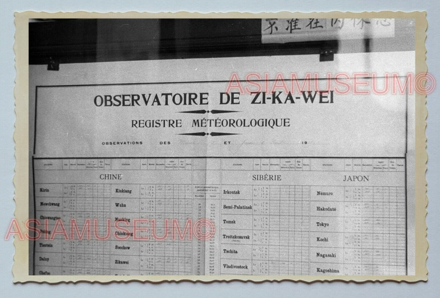 40's METEOROLOGY DEPARTMENT JAPAN B&W Vintage China Shanghai Photo 中国上海老照片 #28