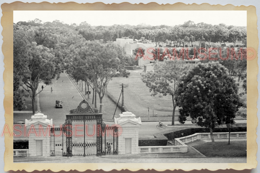 40s WW2 Vietnam HANOI PRESIDENT PALACE GARDEN PANORAMIC VIEW Vintage Photo 23746