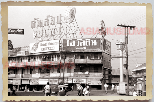 50s THAILAND BANGKOK PAT PONG STREET ROAD SCENE TRAFFIC CAR Vintage Photo 28361