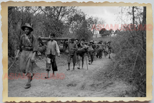 50s Vietnam SAIGON HO CHI MINH VILLAGE ARMY SOLDIER BOMB BOY Vintage Photo 1390