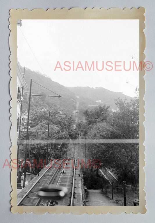 VISTORIA PEAK TRAM HILL MOUNTAIN CITY VIEW Vintage HONG KONG Photo 29028 香港旧照片