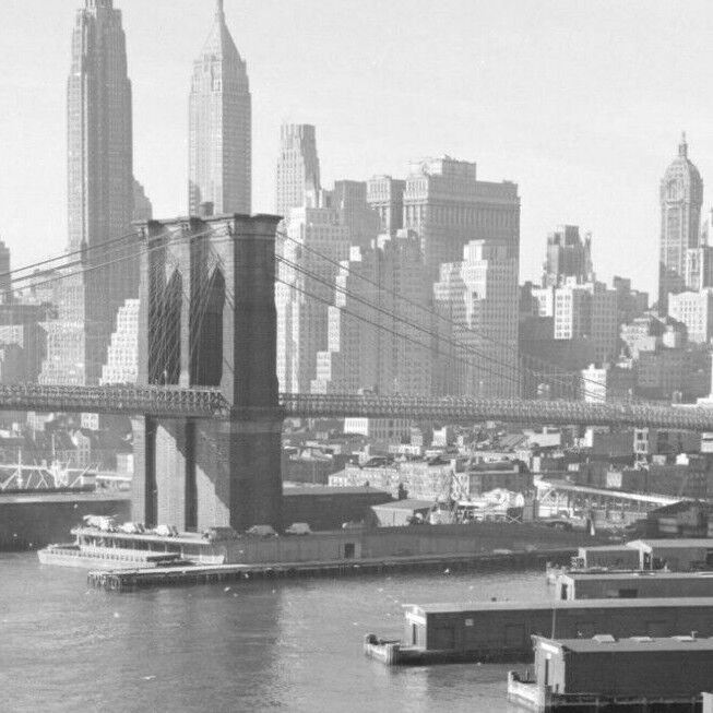 50s USA AMERICA NEW YORK CITY FERRY BUILDING Manhattan Old Vintage Photo #11580