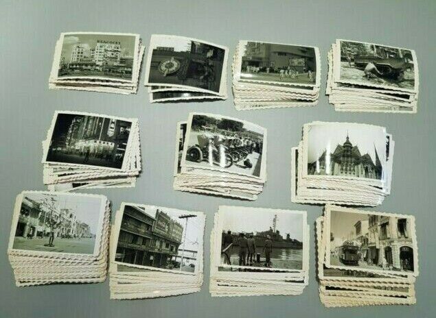 50pcs WW2 to 1950s CHINA VIETNAM HONG KONG SINGAPORE THAILAND B&W VINTAGE PHOTO