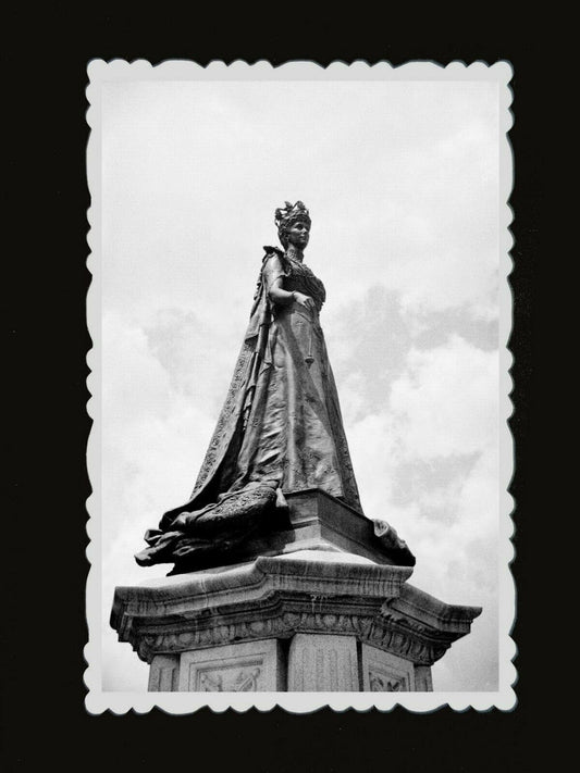 50s Queen Alexandra in Statue Square Victoria Harbor Vintage Hong Kong Photo 645