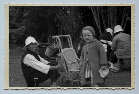 PARK WOMEN CHILDREN THE BUND YOUNG GIRL Vintage China Shanghai Photo 中国上海老照片 #80