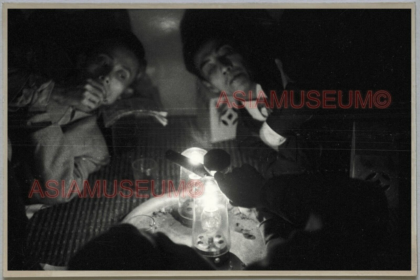 1940's Man Smoking Opium Den HONG KONG VINTAGE PHOTO POSTCARD RPPC 531 香港舊照片明信片