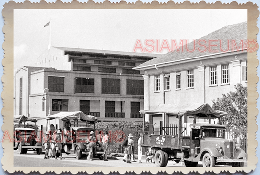 WW2 Royal British India Army Military Road Truck Vintage Singapore Photo 26276