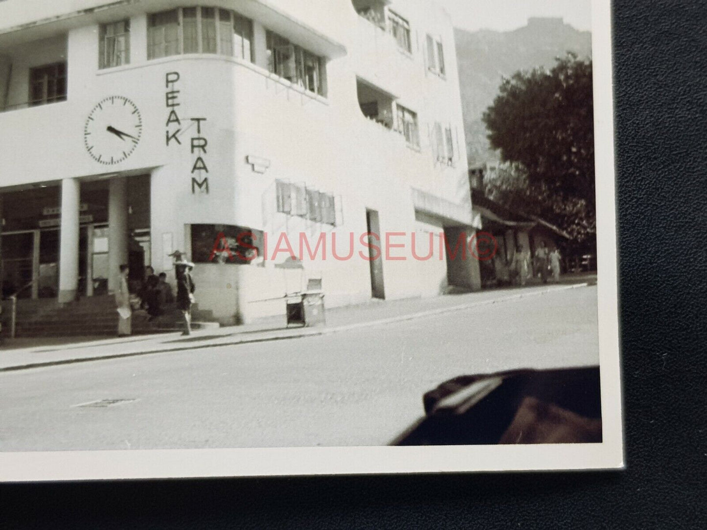 Hong Kong Victoria Peak Tram Lower Terminal Garden Road Car Photo Postcard RPPC